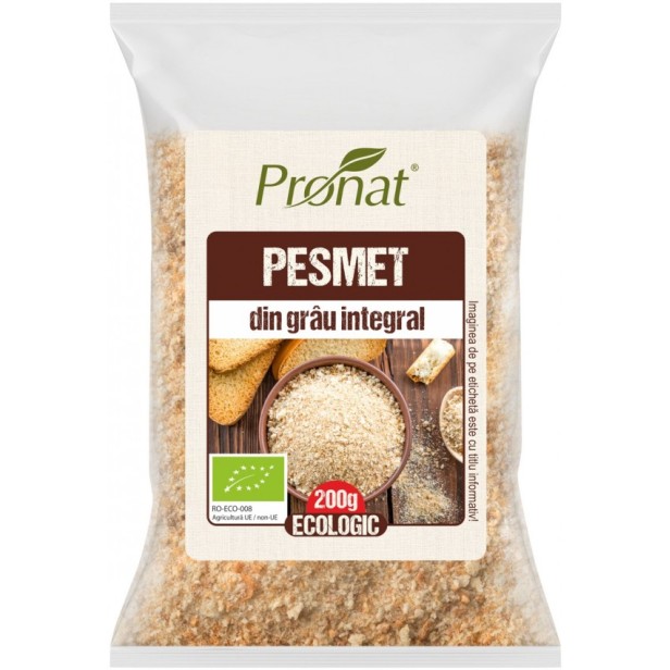 Pesmet bio din grau integral, 200g