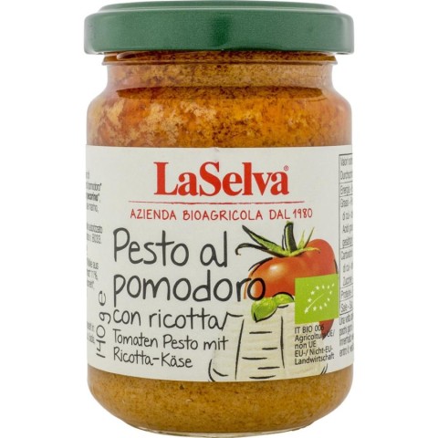 Pesto bio, Pesto rosso cu ricotta bio - 140 g, biomag.ro