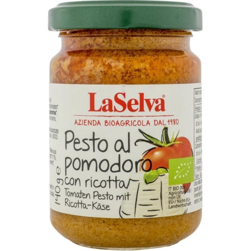 Pesto rosso cu ricotta bio - 140 g