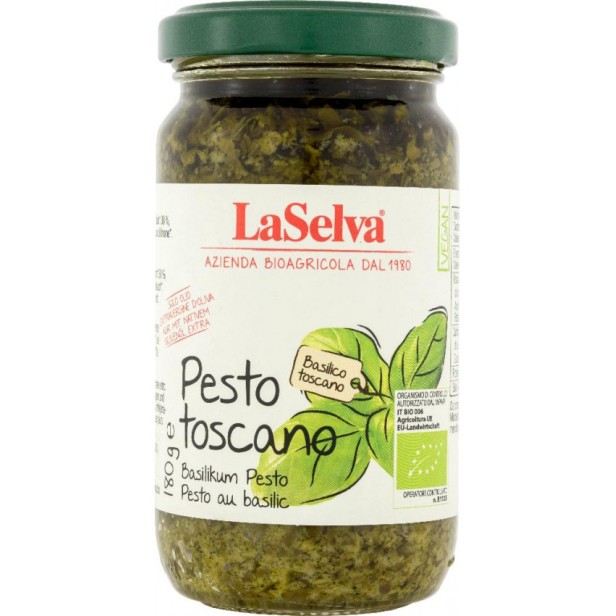 Pesto toscano bio cu busuioc, 180g