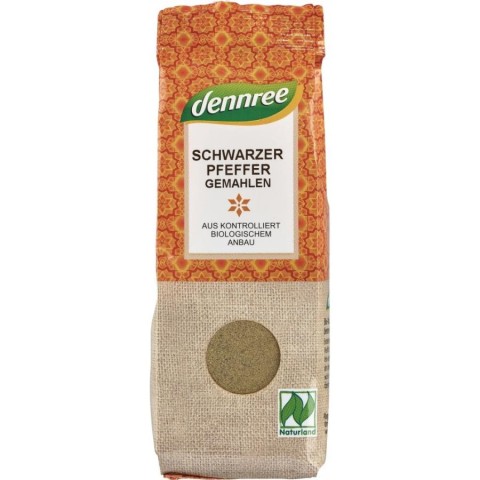 Condimente bio, Piper negru macinat  - 65 g, biomag.ro