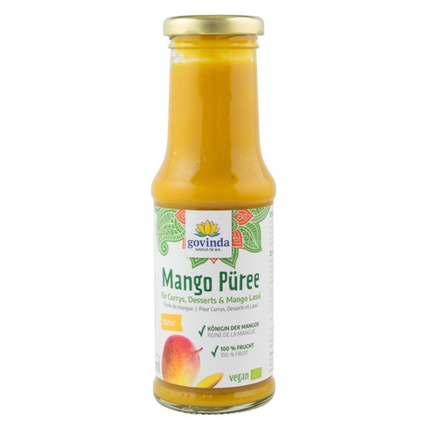 Piure bio de mango, 210ml govinda
