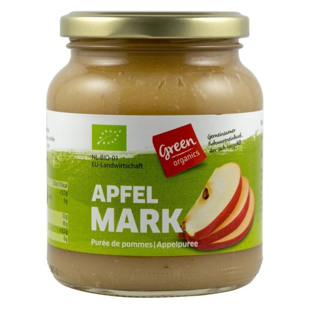 Piure bio din pulpa de mere, 360g green organics