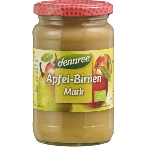 Piure de mere cu pere bio - 360 g