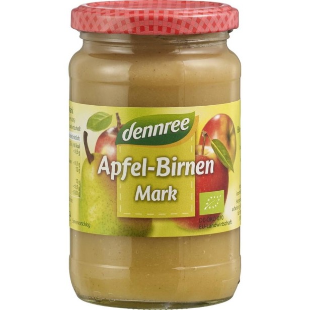 Piure de mere cu pere bio - 360 g