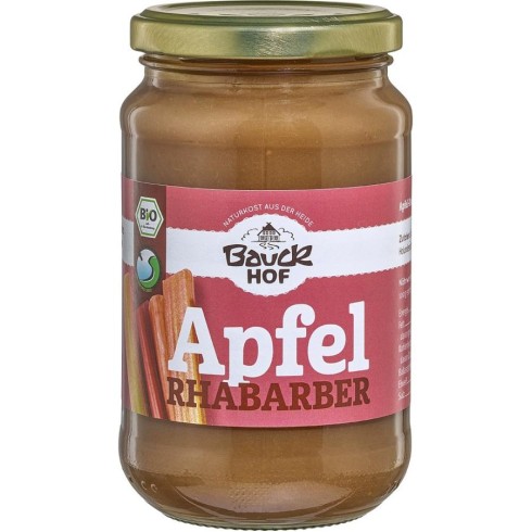 Piure de mere cu rubarba bio - 360 g