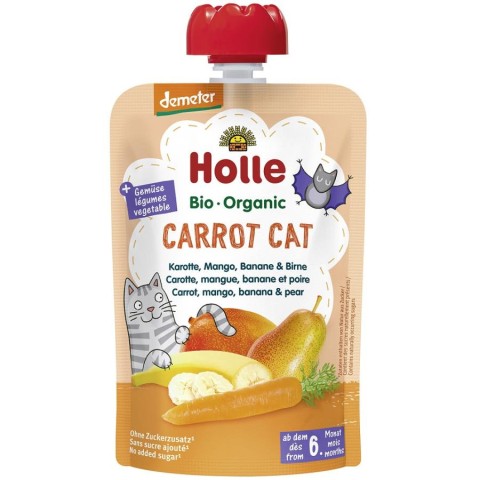 Piure bio copii, Piure bio de morcov mango banane si pere pentru copii 6 luni - 100 g, biomag.ro