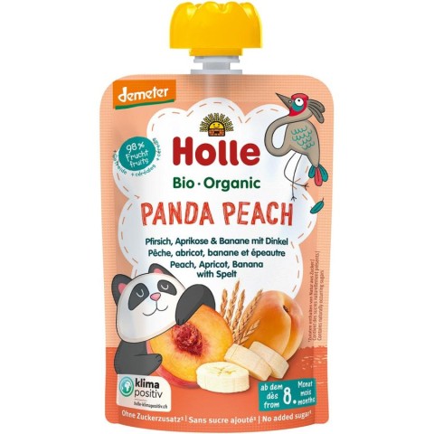 Piure bio copii, Piure bio de piersici caise si banane cu spelta pentru copii  8 luni - 100 g, biomag.ro