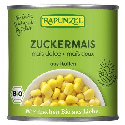 Porumb bio dulce la conserva - 160 g
