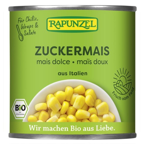 Porumb bio dulce la conserva - 160 g