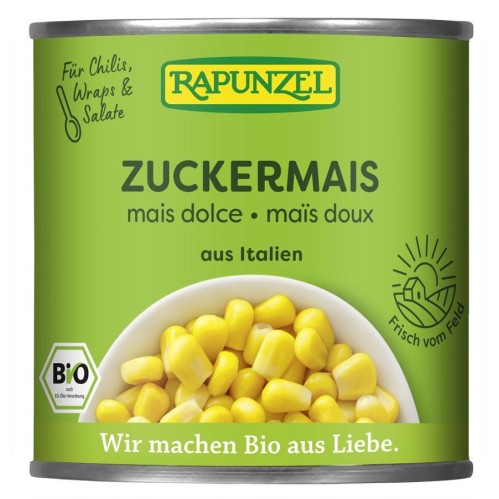 Porumb bio dulce la conserva - 160 g