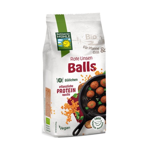 Premix bio pentru chifteluțe din linte rosie, 165g bohlsener muhle