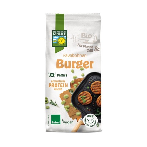 Semipreparate, Premix bio pentru burgeri din boabe fava, 165g bohlsener muhle, biomag.ro