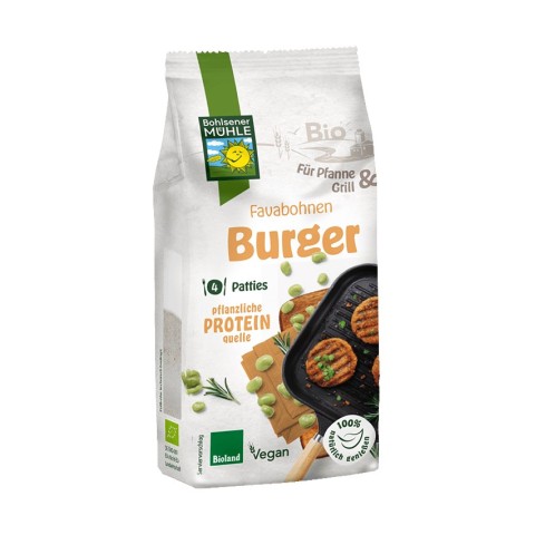 Semipreparate, Premix bio pentru burgeri din boabe fava, 165g bohlsener muhle, biomag.ro