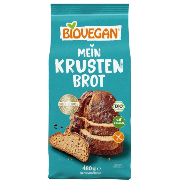 Premix bio pentru paine crustata, fara gluten, 480g
