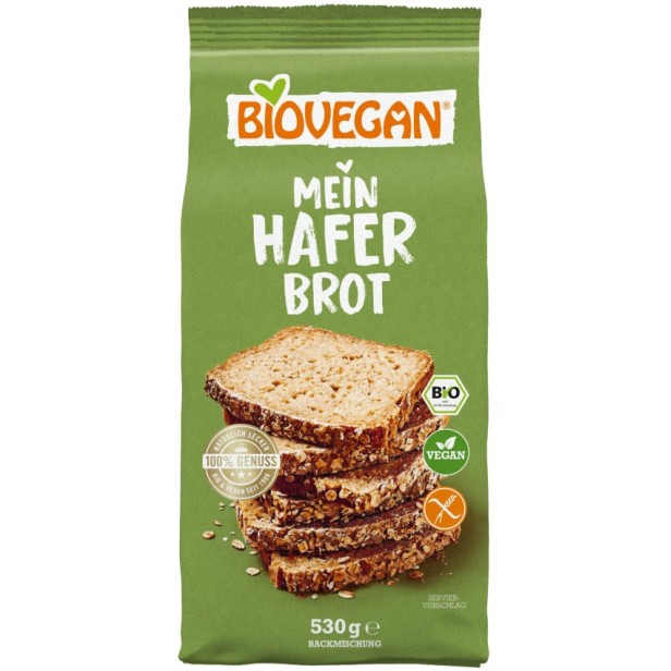 Premix bio pentru paine de ovaz, fara gluten, 530g