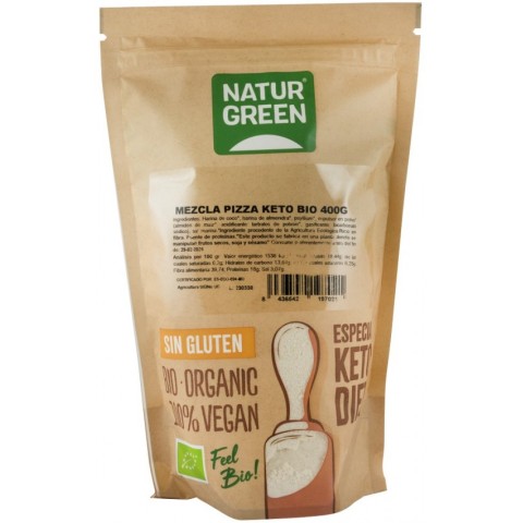 Faina BIO si premixuri, Premix bio pentru pizza keto, 400g natur, biomag.ro