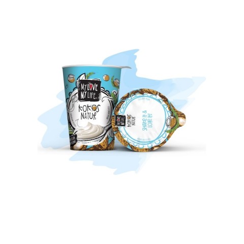 Produse de post, Preparat bio fermentat din lapte de cocos, natur, 400g, mylove, biomag.ro