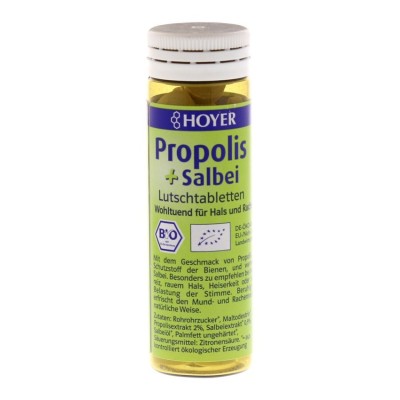 Propolis si salvie tablete bio de supt, 60 de tablete hoyer