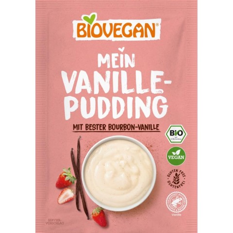 Biovegan, Pudra budinca vanilie bio fara gluten - 36 g, biomag.ro