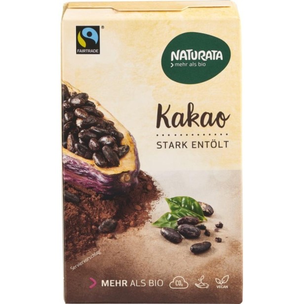 Pudra de cacao bio degresata fara lactoza - 125 g