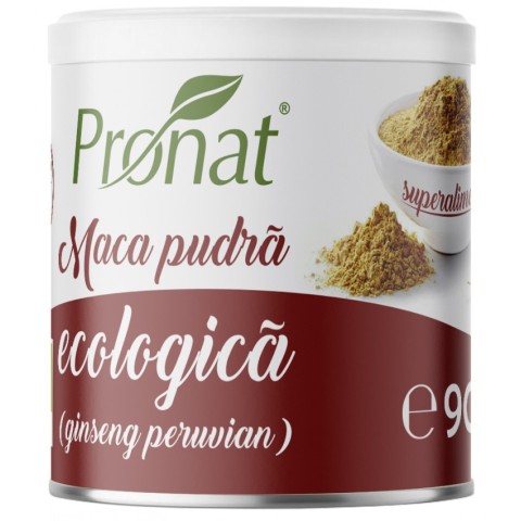 Pronat Can Pack, Pudra de maca bio, 90g, biomag.ro