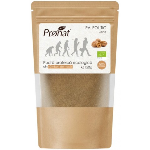 Produse vegane si de post, Pudra proteica bio din samburi de nuca, 150g, biomag.ro