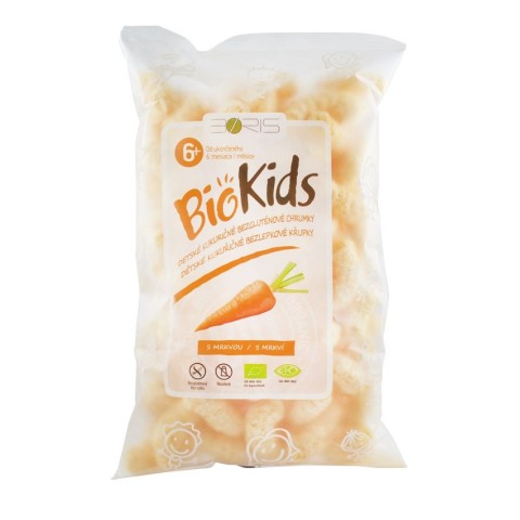 Bonitas BioKids, Pufuleti bio cu morcovi 55g, biomag.ro