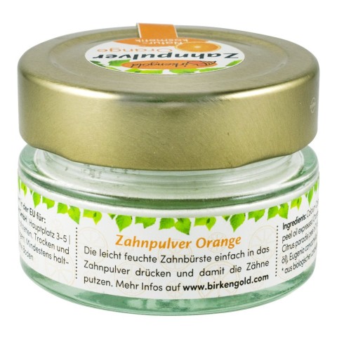 Igiena orala, Pulbere pentru dantura cu portocale si xylitol, 30g, biomag.ro