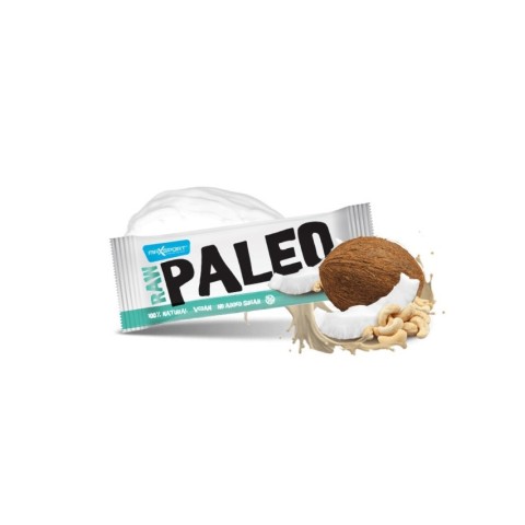 Snacksuri, Raw paleo baton proteic cu cocos si caju, 50g max sport, biomag.ro