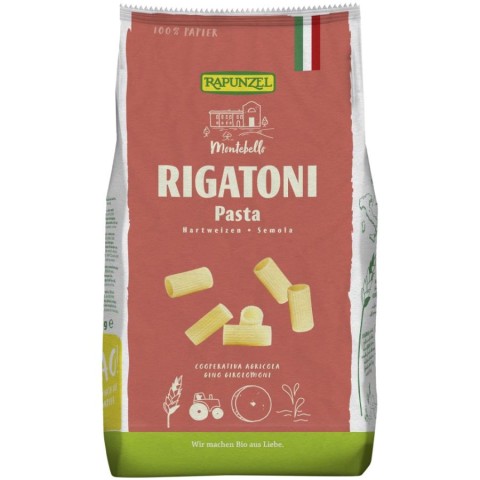 Paste bio din grau, Rigatoni semola bio - 500 g, biomag.ro