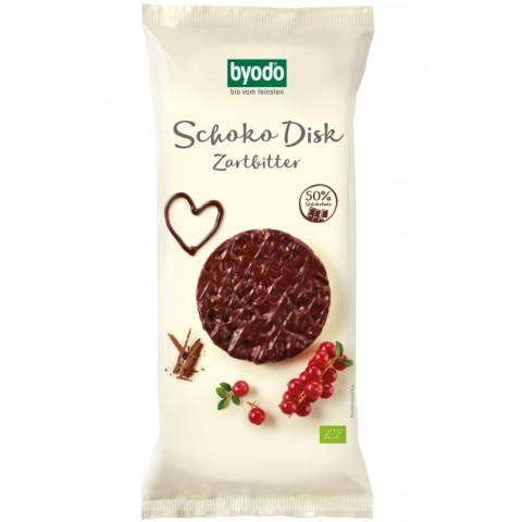 Cereale bio expandate, Rondele din orez integral cu ciocolata amaruie - 65 g, biomag.ro