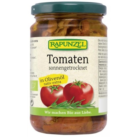 Antipasti bio, Rosii uscate in ulei de masline rapunzel - 275 g, biomag.ro