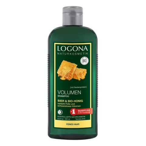 Logona, Sampon bio pentru volum cu bere si miere, 250ml, biomag.ro