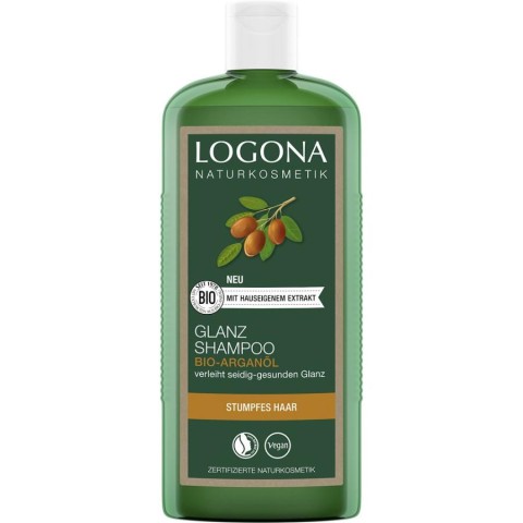 Logona, Sampon pentru stralucire cu ulei de argan bio - 250 ml, biomag.ro