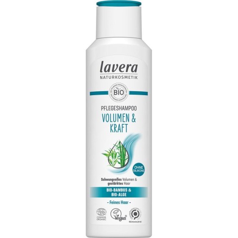 Lavera, Sampon pentru volum si par puternic cu bambus bio si alge bio - 250 ml, biomag.ro