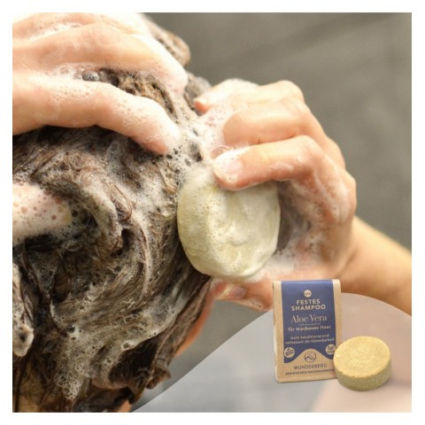 Pagina 3 Cosmetice naturale, Sampon solid bio cu aloe vera, 48g wunderberg, biomag.ro