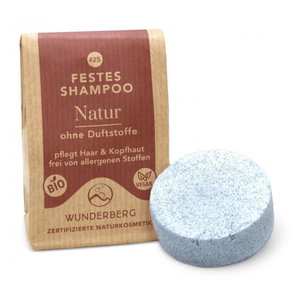 Sampon solid bio natural, 48g wunderberg