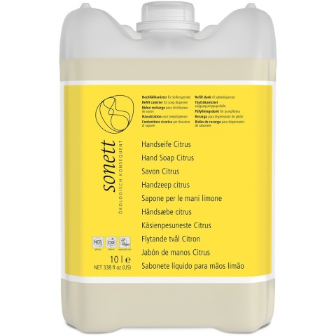 Sonett, Sapun lichid cu lamaie bio pentru maini si corp - 10 l, biomag.ro