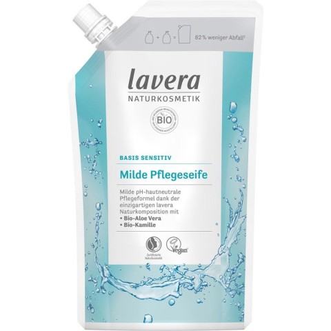 Lavera, Sapun lichid fin senzitiv rezerva - 500 ml, biomag.ro