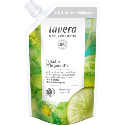 Lavera, Sapun lichid fresh rezerva - 500 ml, biomag.ro