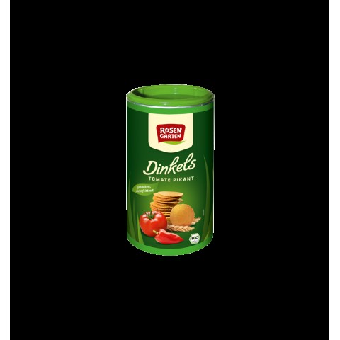 Rosen Garten Naturkost, Saratele picante bio din grau spelta, cu rosii, 100g, biomag.ro