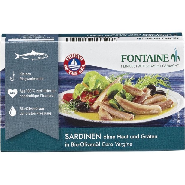 Sardine fara oase in ulei de masline  - 120 g