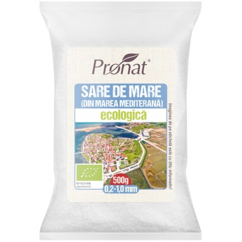 Sare si inlocuitori, Sare de mare bio (din marea mediterana) 500g, biomag.ro