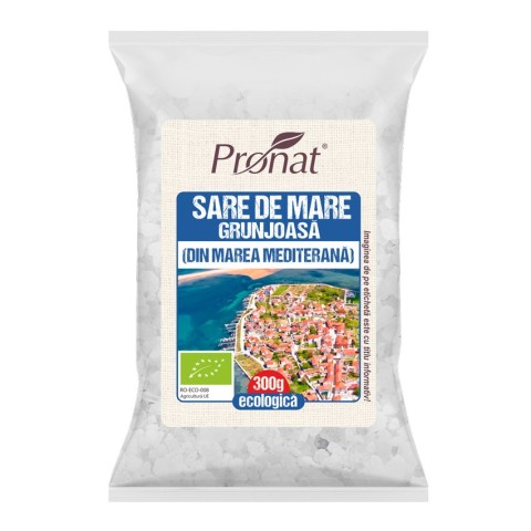 Sare si inlocuitori, Sare de mare bio grunjoasa (din marea mediterana) 300g, biomag.ro