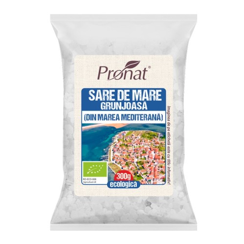 Sare de mare bio grunjoasa (din marea mediterana) 300g