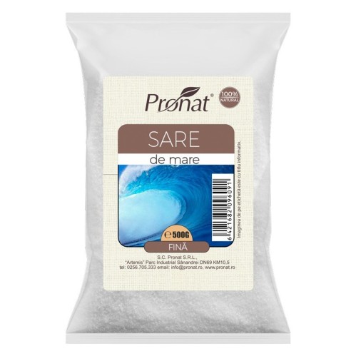 Sare de mare, fina, 500g