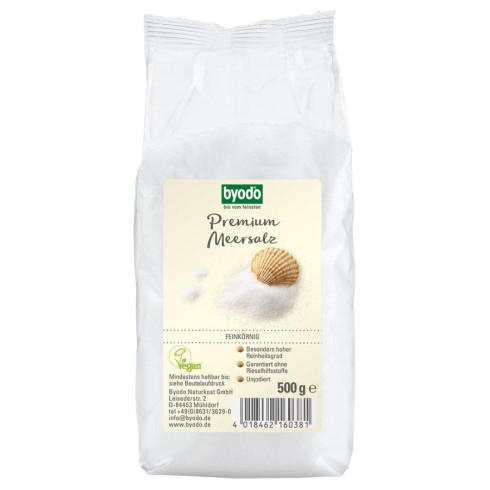 Sare de mare fina neiodata - 500 g