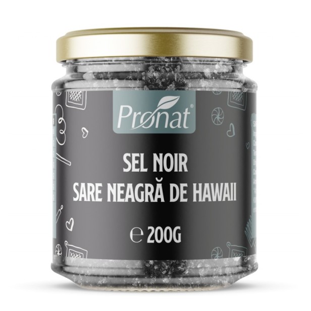Sel noir, sare neagra de hawaii, 200g