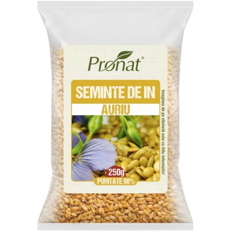Pronat Foil Pack, Seminte de in auriu 250g, biomag.ro